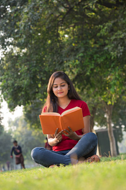istock Student girl studying in the campus. - Stock image 1024124072