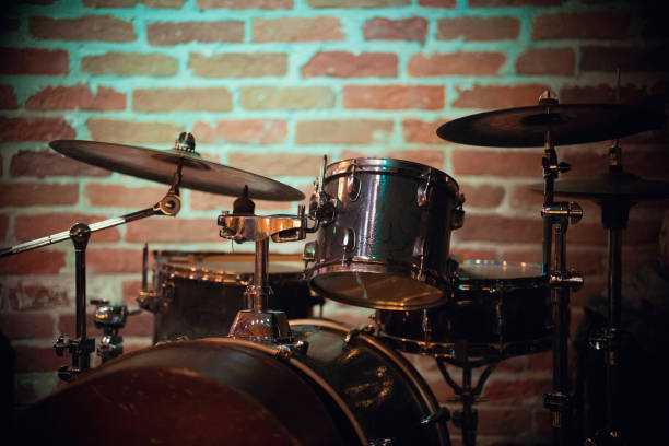 istock A beautiful drum stands against a brick wall in a jazz bar 1024124402