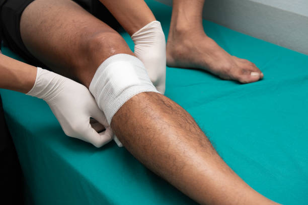 istock Nurses make leg ulcers in emergency room. 1024124630