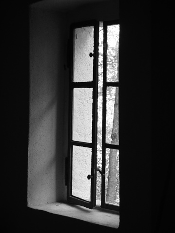 Dark church window