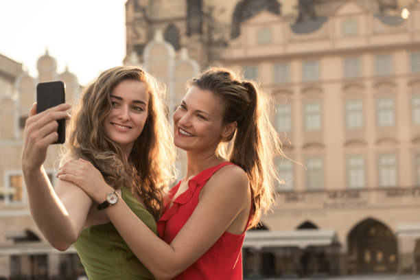 istock Female tourist taking selfie 1024130720