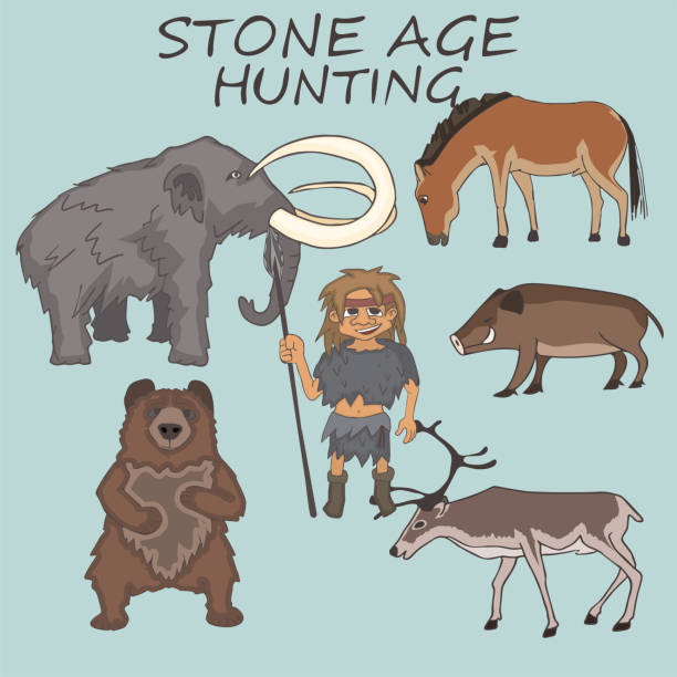 Stone Age Hunter With Prey Examples Cartoon Stock Illustration - Download Image Now - Ice Age, Horse, Animal - iStock Stone Age Hunter With Prey Examples Cartoon Stock Illustration - Download Image Now - Ice Age, Horse, Animal - iStock