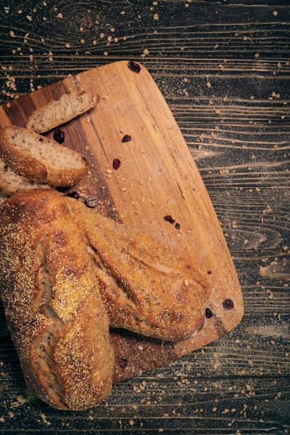 istock delicious white bread slices on wood; 1024144732