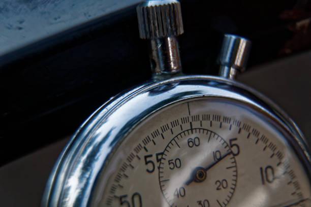 istock Stopwatch lies on bench close-up, time shift concept 1024164184