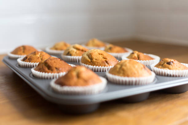 istock Banana and Chocolate chip muffins 1024173694