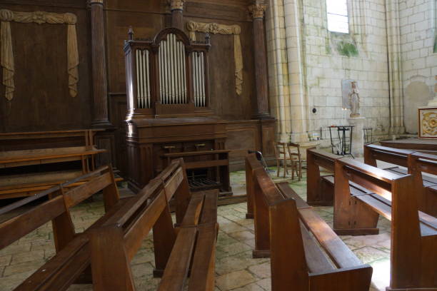 istock Pipe Organ in Sablonceaux Abbey 1024178606