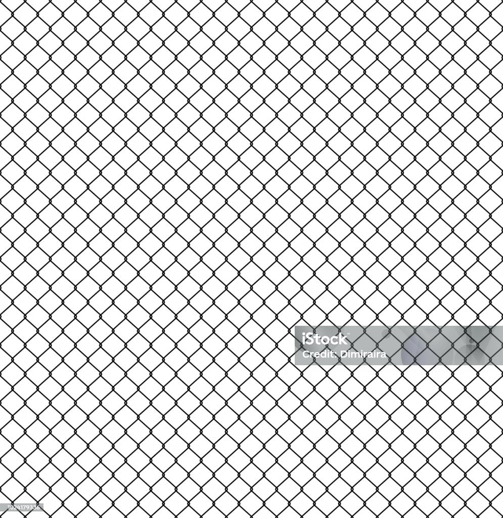 Grid Fencing Pattern Seamless Fence Pattern Connection Of Protective Grid Elements Vector ...
