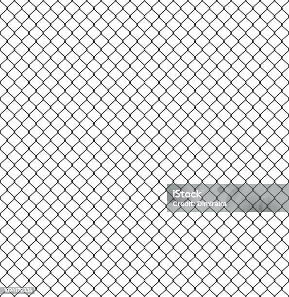 Grid Fencing Pattern Seamless Fence Pattern Connection Of Protective Grid Elements Vector ...