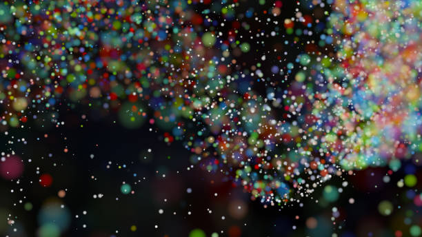istock Beautiful colorful bokeh blurred background defocused lights 1024179616