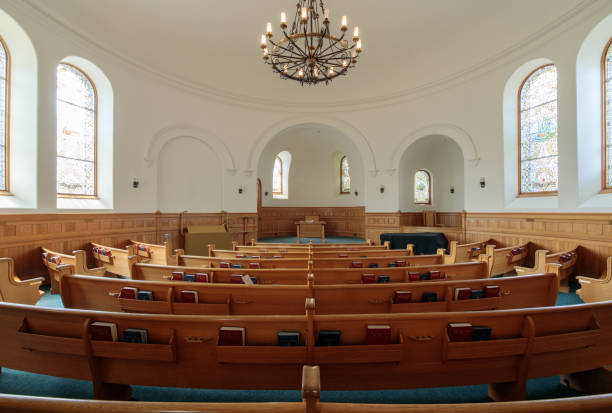 costruita nel 1897, la montgomery chapel ha servito varie denominazioni nel corso degli anni, e ora serve principalmente a preparare gli studenti al ministero. - ministry of the interior foto e immagini stock