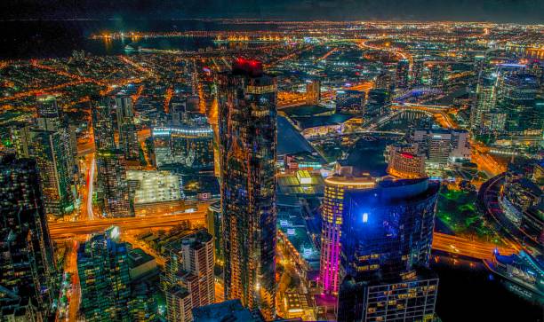 istock Melbourne City at night in Australia 1024188470