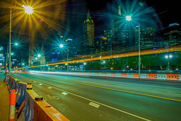 istock Melbourne City at night in Australia 1024188724