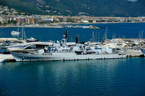 istock Maestrale-class frigate in Salerno 1024188742