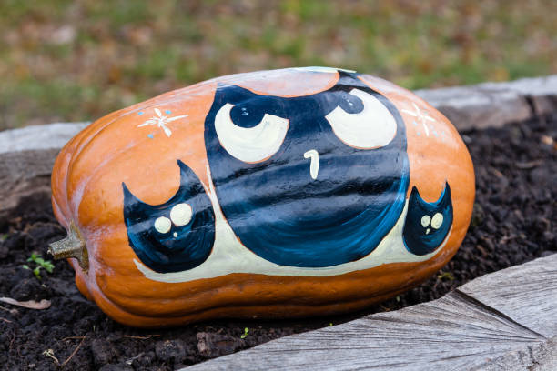 istock Carved and Painted Halloween pumpkin 1024193518
