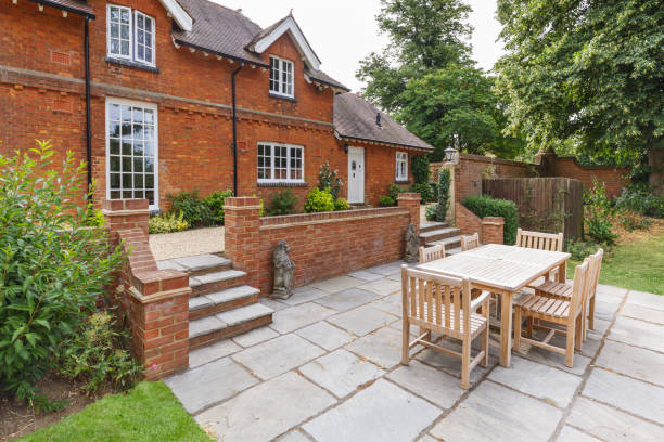 istock Large English house and garden 1024193648