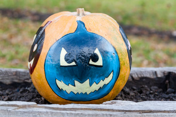 istock Carved and Painted Halloween pumpkin 1024193676