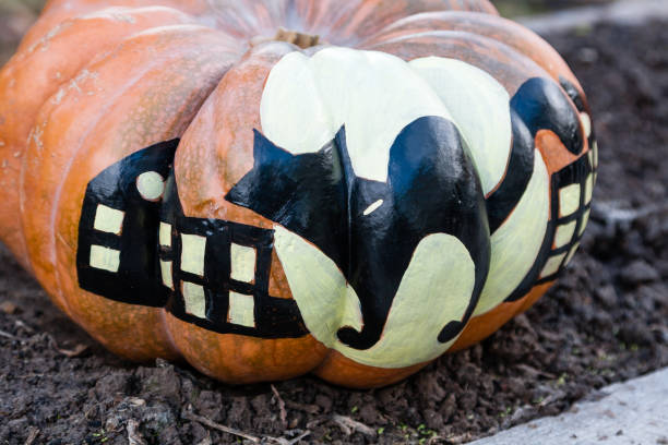 istock Carved and Painted Halloween pumpkin 1024193752