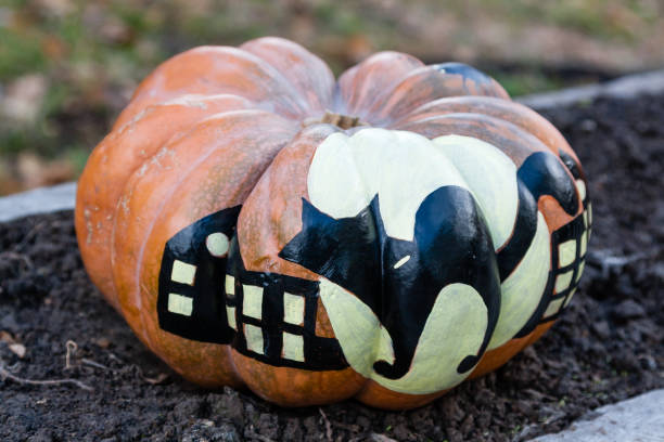 istock Carved and Painted Halloween pumpkin 1024193762