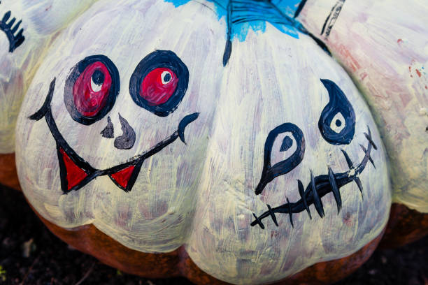 istock Carved and Painted Halloween pumpkin 1024194022