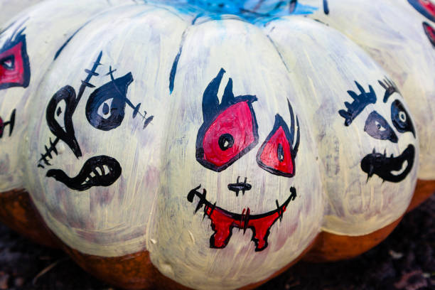 istock Carved and Painted Halloween pumpkin 1024194026