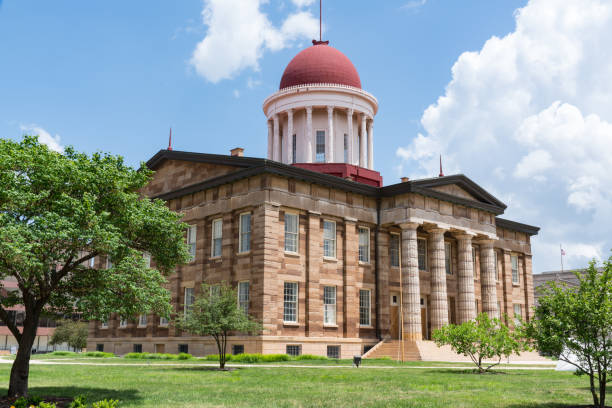 Old Illinois State Capital Building Old Illinois Capital Building located in Springfield, Illinois springfield illinois stock pictures, royalty-free photos & images