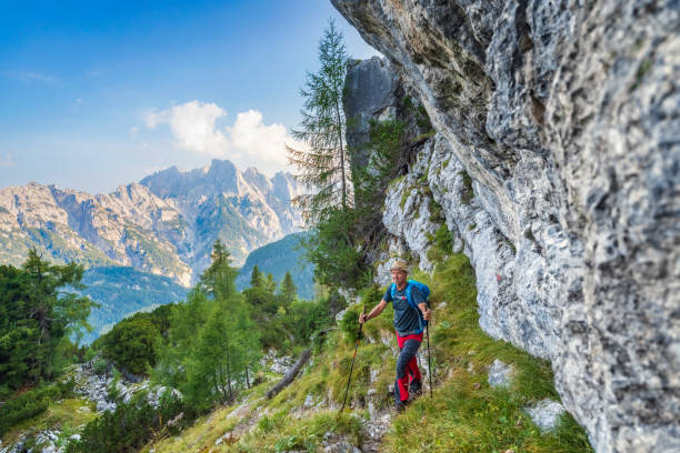 istock Hiker looking at mountain range, Alps - Nationalpark Berchtesgaden 1024242862