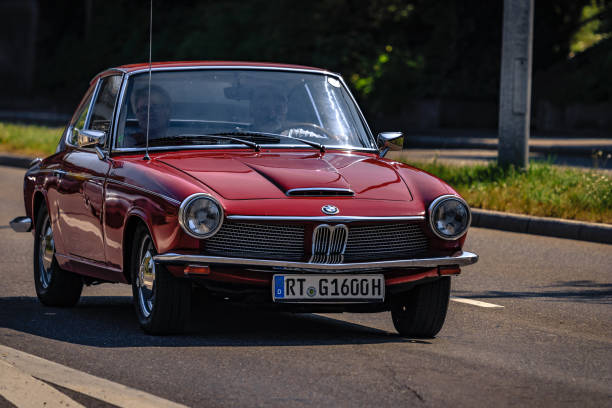 Reutlingen, Germany - August 19, 2018: 1968 BMW Glas 1600 GT oldtimer car at the Reutlinger Oldtimertag event in Reutlingen.