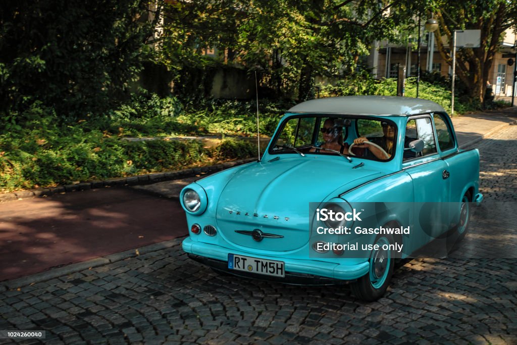 Trabant 600 oldtimer car Reutlingen, Germany - August 19, 2018: Trabant 600 oldtimer car at the Reutlinger Oldtimertag event in Reutlingen. Trabant Stock Photo Trabant 600 oldtimer car Reutlingen, Germany - August 19, 2018: Trabant 600 oldtimer car at the Reutlinger Oldtimertag event in Reutlingen. Trabant Stock Photo
