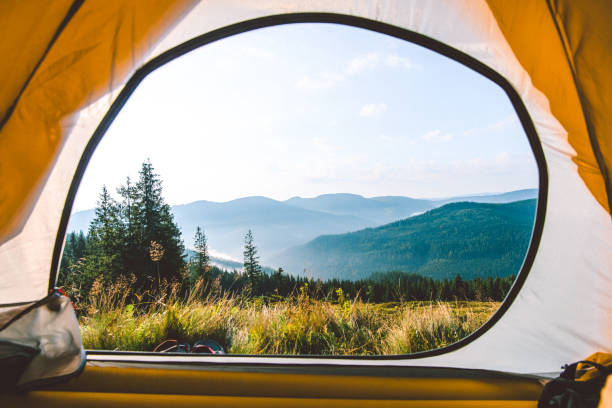 istock view from the tent in the mountains 1024263528