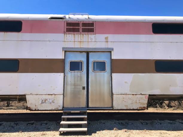 istock Steps up to an Abandoned Train Car 1024264146