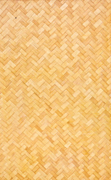 hawaiian polynesische lauhala matten textur - polynesian culture stock-fotos und bilder