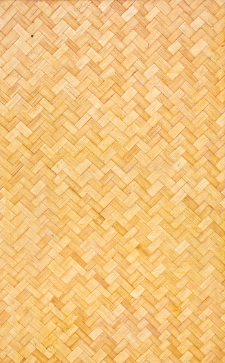 The Lauhala weaved matting. A traditional Polynesian and Hawaiian native weaved mat. It is traditionally used a flooring, wall covering, and clothing wears. A traditional pattern texture for the Hawaiian island.