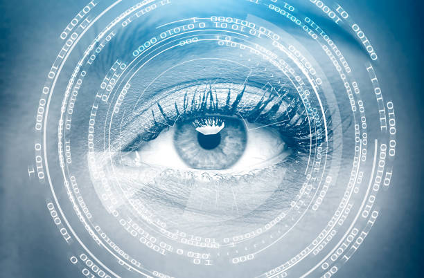 istock Gray woman s eye, HUD 1024278338