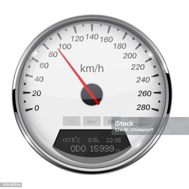 測速 儀帶金屬框架的白速度計每小時90公里向量圖形及更多90 號圖片 - 90 號, 交通方式, 公里