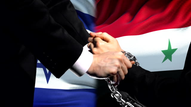 Israel sanctions Syria, chained arms, political or economic conflict, trade ban