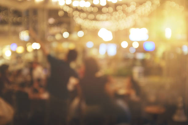 istock Blur people in restaurant. abstract bokeh in night party for background 1024313610