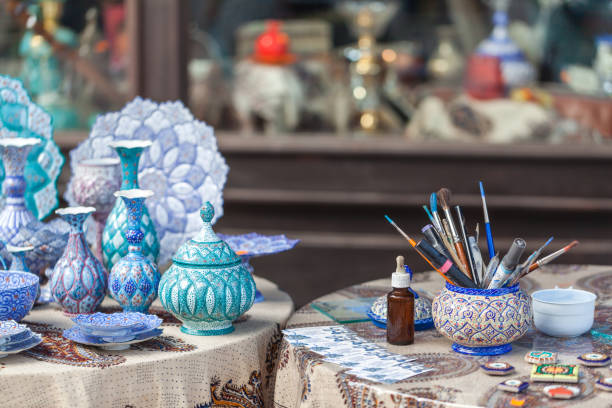 istock Traditional turkish hand painted plates 1024328228