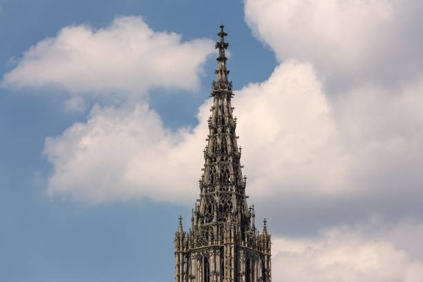 ulm church tower Baden-Wuerttemberg germany ulm church tower Baden-Wuerttemberg germany ulm minster stock pictures, royalty-free photos & images