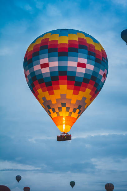 istock Hot air balloons Cappadocia landscape view 1024399412