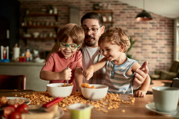 istock Family enjoying breakfast 1024436060