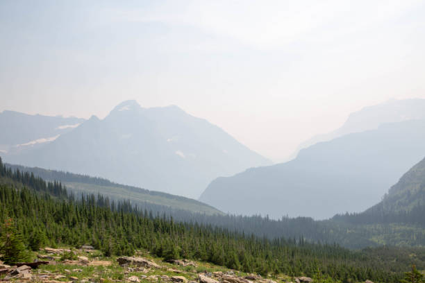 glacier-nationalpark - montana british columbia glacier national park mountain mountain range stock-fotos und bilder