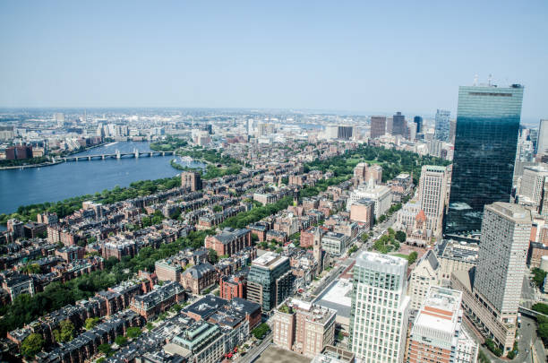 istock Boston Skyline from above during summer day 1024443470