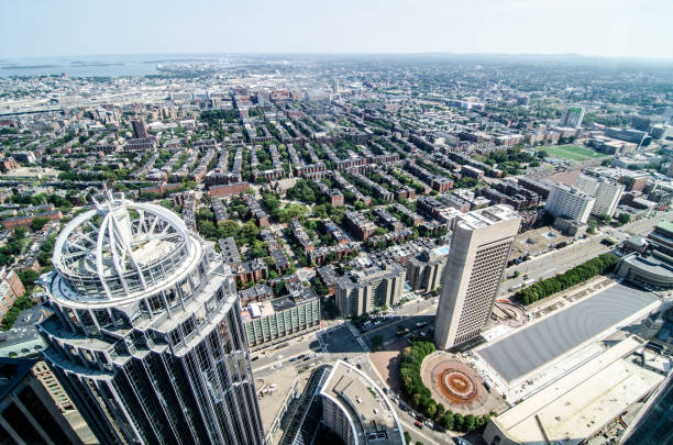 istock Boston Skyline from above during summer day 1024444260