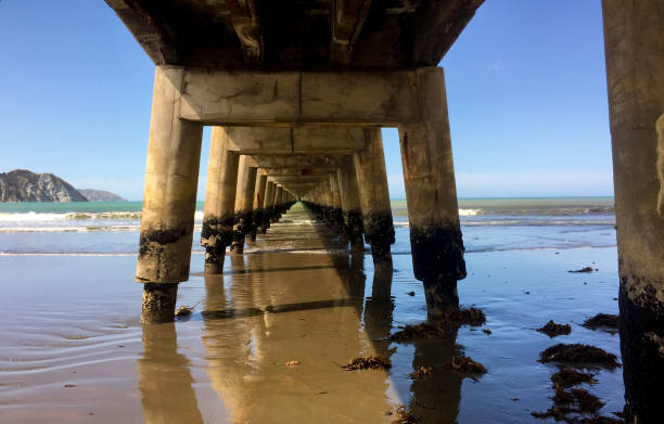 istock Ancient historic long wooden pier 1024468296