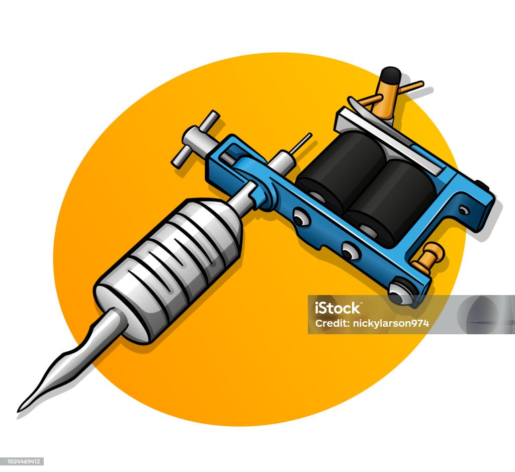 Vector Tattoo Machine Design Concept Stock Illustration - Download Image  Now - Tattooing, Machinery, Tattoo - iStock