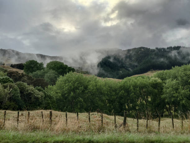 istock Stormy cloudy weather in the hills 1024472290