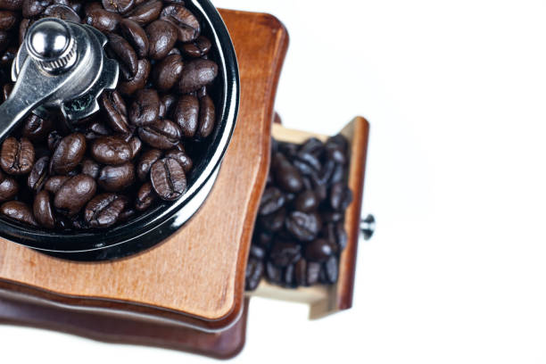 istock Vintage coffee grinder on a white background. 1024506586