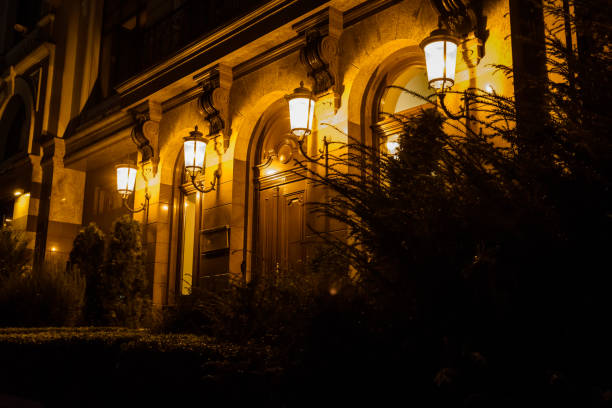 istock Old lanterns on a wall of the house 1024506728