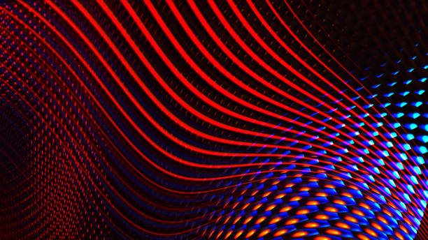 istock Colorful geometric background. Glowing curved shapes and lines. 1024549600