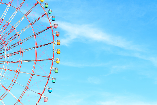 isolated cabins of Ferris wheel